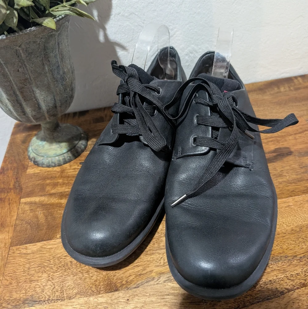 Camper Atom Men's Work Shoe‎ Size 10.5 Black Leather Lace Up
